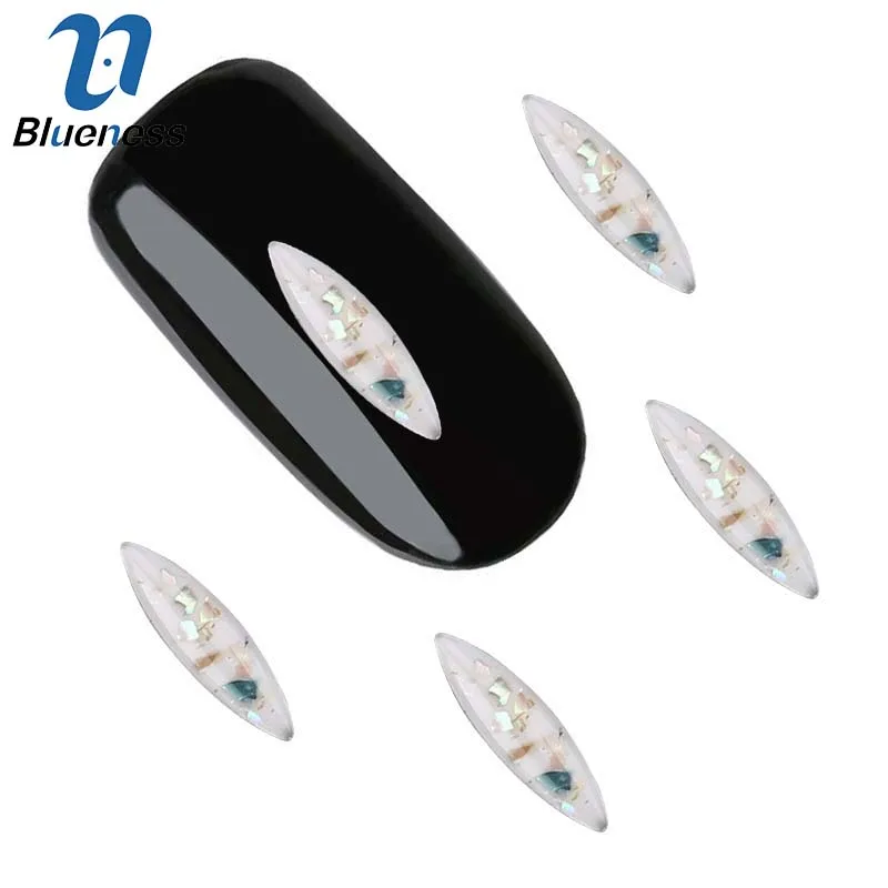 стразы для ногтей Синева 10 шт. DIY Nail Art Украшение 3D черный и белый акрил ткацких