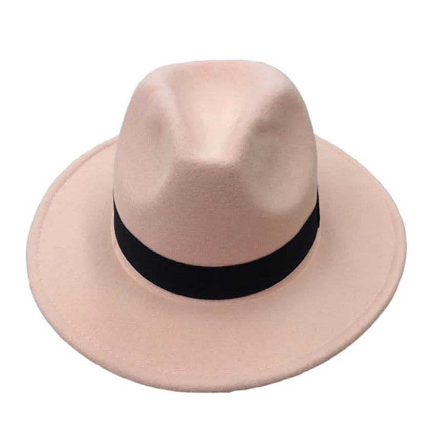 Осенне-зимняя одежда из шерсти Шляпы фетровые для женщин Шапки Для мужчин Винтаж