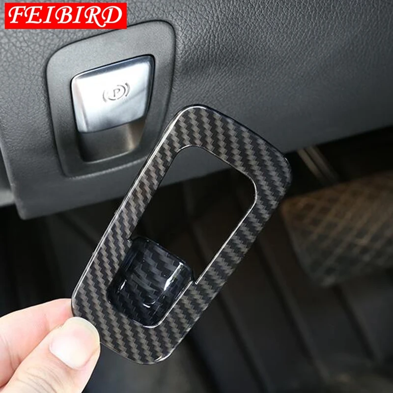 Auto Accessory For Mercedes Benz GLC X253 2016 2017 2018 Electrical Park Handbrake Hand Brake Cover Trims Silver Blue Red Golden |