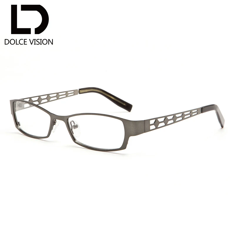 Классические прямоугольные оптические очки dolce vision прозрачные линзы по рецепту