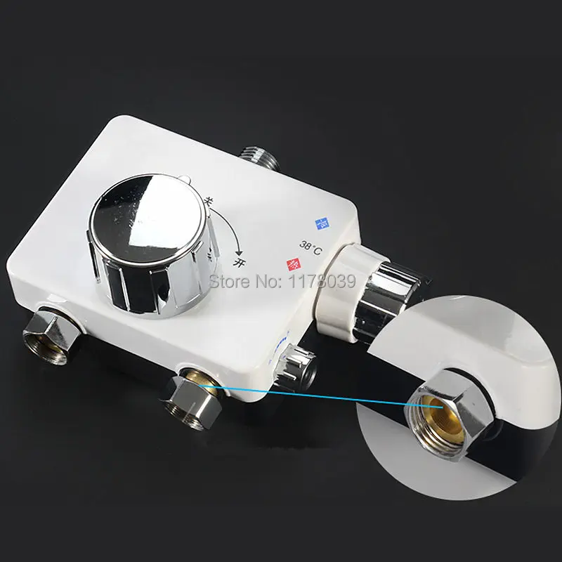 Настенный термостатический клапан квадратной формы с солнечной батареей