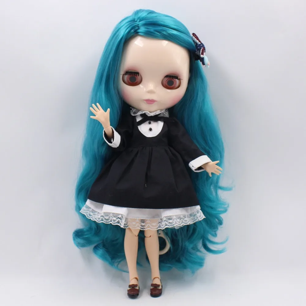 DBS blyth кукла ледяной licca костюм для официанток черное платье с леггинсами фартук