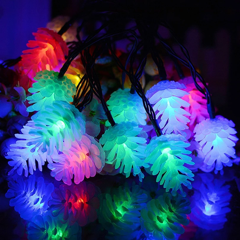 HUSUYUHU SISI 4 м 20 светодиодов RGB светодиодные гирлянды Рождественская гирлянда