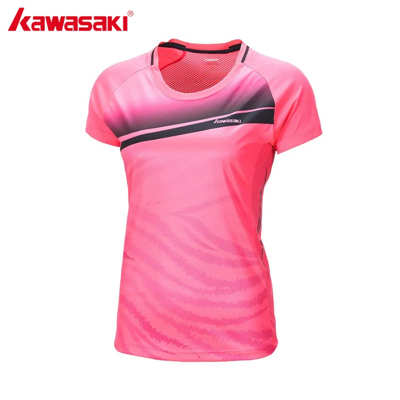 Бренд KAWASAKI рубашки для бадминтона женщин профессиональные теннисные футболки
