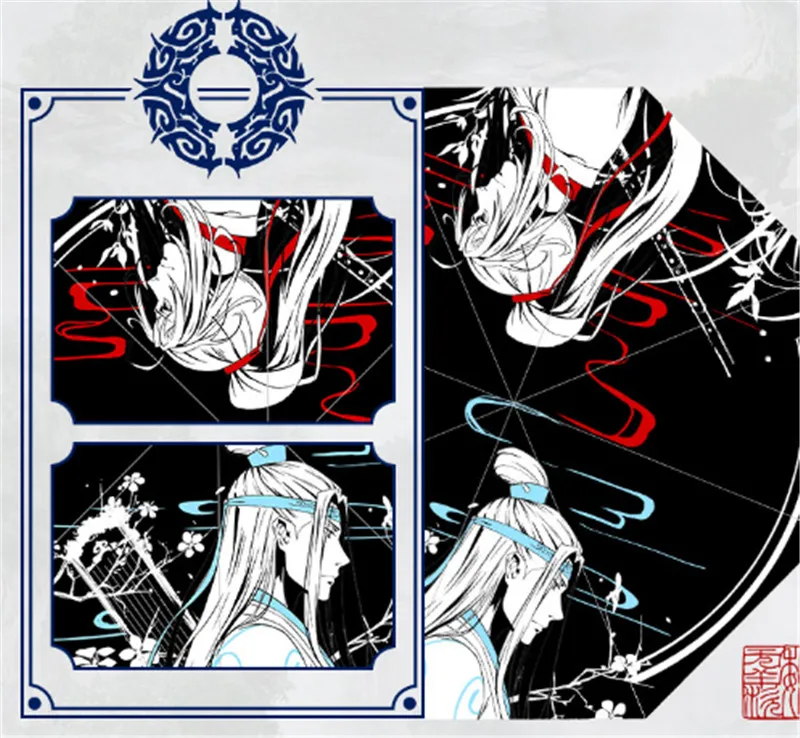 Ограниченное аниме Grandmaster of Demonic культивирование Lan Wangji Wei Wuxian BL зонт от солнца