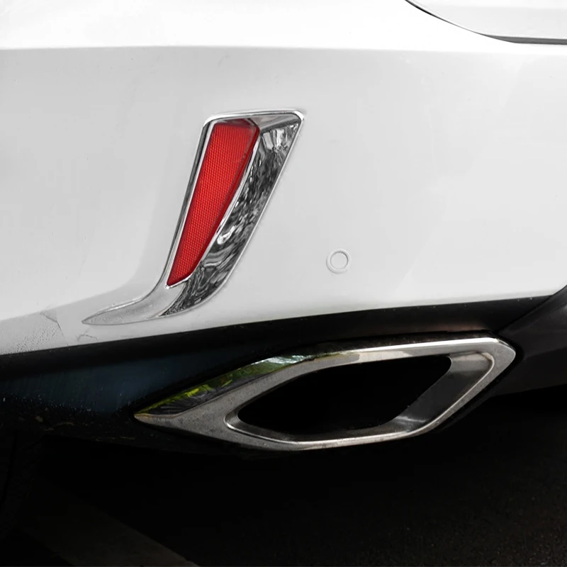 MONTFORD для LEXUS RX 2016 2017 ABS Chrome Наружный сзади противотуманных фар Крышка лампы после