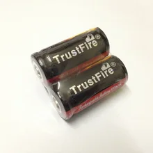2 шт./лот TrustFire защищенные 16340 880 мАч 3,7 в перезаряжаемые батареи литиевые батареи с PCB для фонарей фонарь