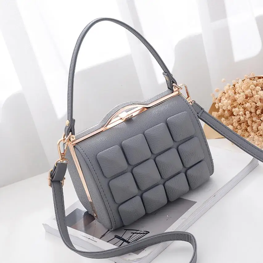 Модные Simple three dimensional коробка узор сумка|messenger bag|bag fbag fashion |