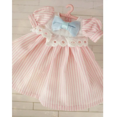 pink 1 шт. милые 1/6 BJD платье в полоску для кукол Blyth одежда аксессуары - Цвет: pink
