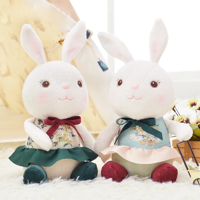 Stuffed Plush Animal Dolls Lovely Cute Bunny Collection Toys Easter Gift Squeeze Toy Stress Relief Squishy Drop Shipping | Игрушки и