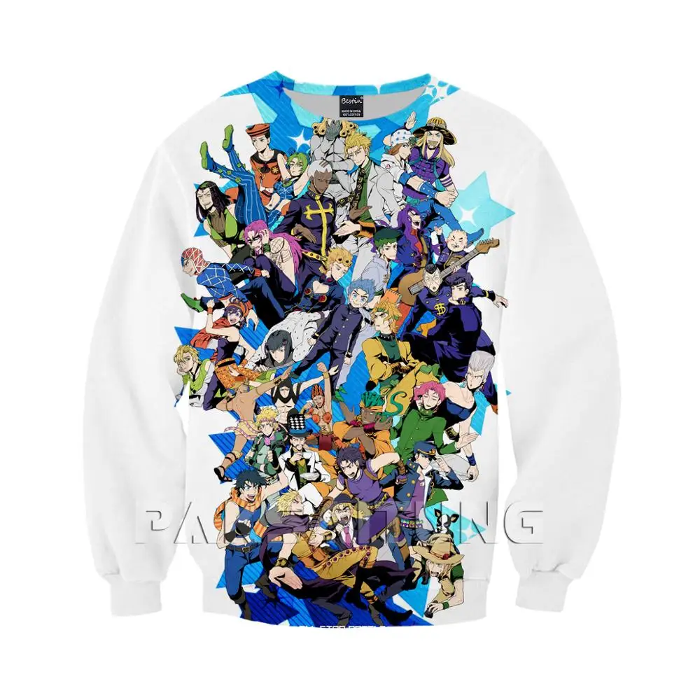 PAKSAITUNG Новый Jojo невероятное приключение 3D Футболка с
