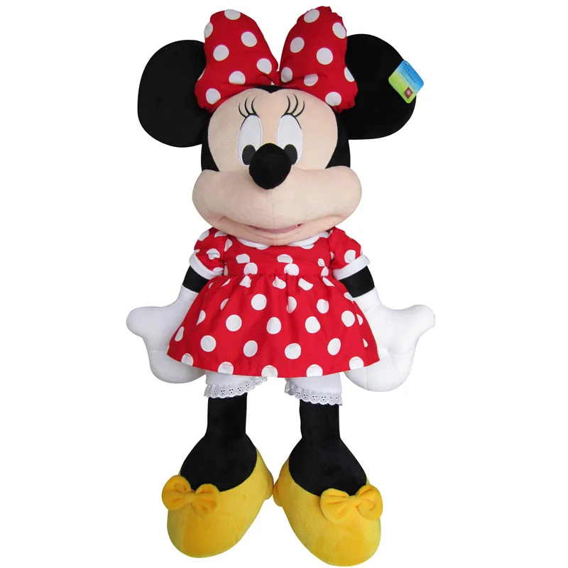 Minnie Дисней оригиной Винни Пух Микки Маус Минни кукла Стич Лило и Стич плюшевая игрушка кукла 32-52 см подарок на день рождения для детей - Цвет: Minnie