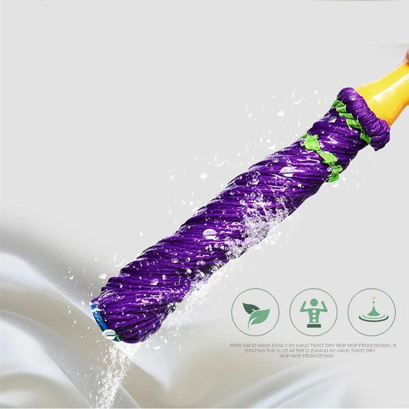 Скручивающая Швабра для воды плоская из микрофибры поворачивающаяся