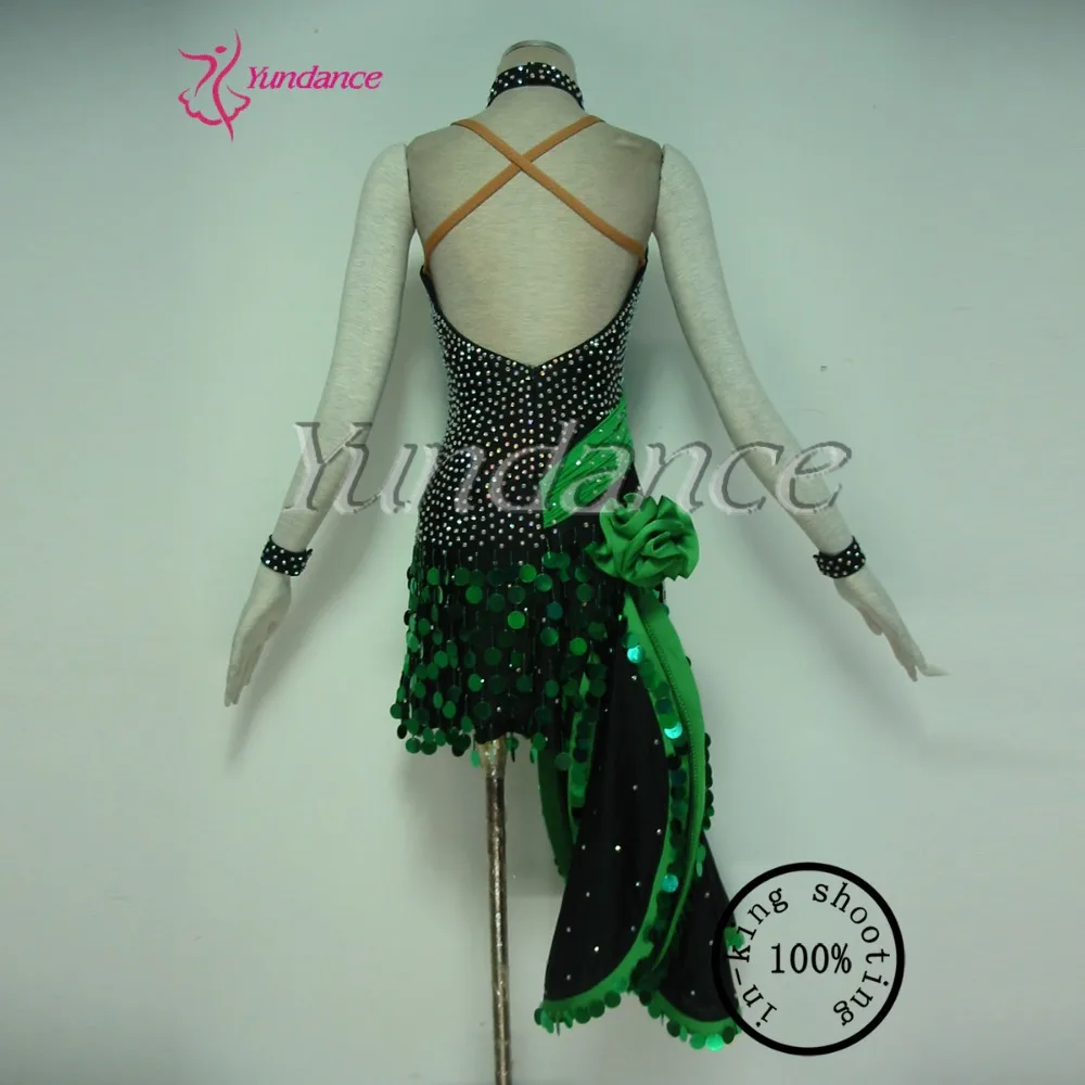 

Salsa Sequin Rumba Performance Dance Dress For Girls L-12310