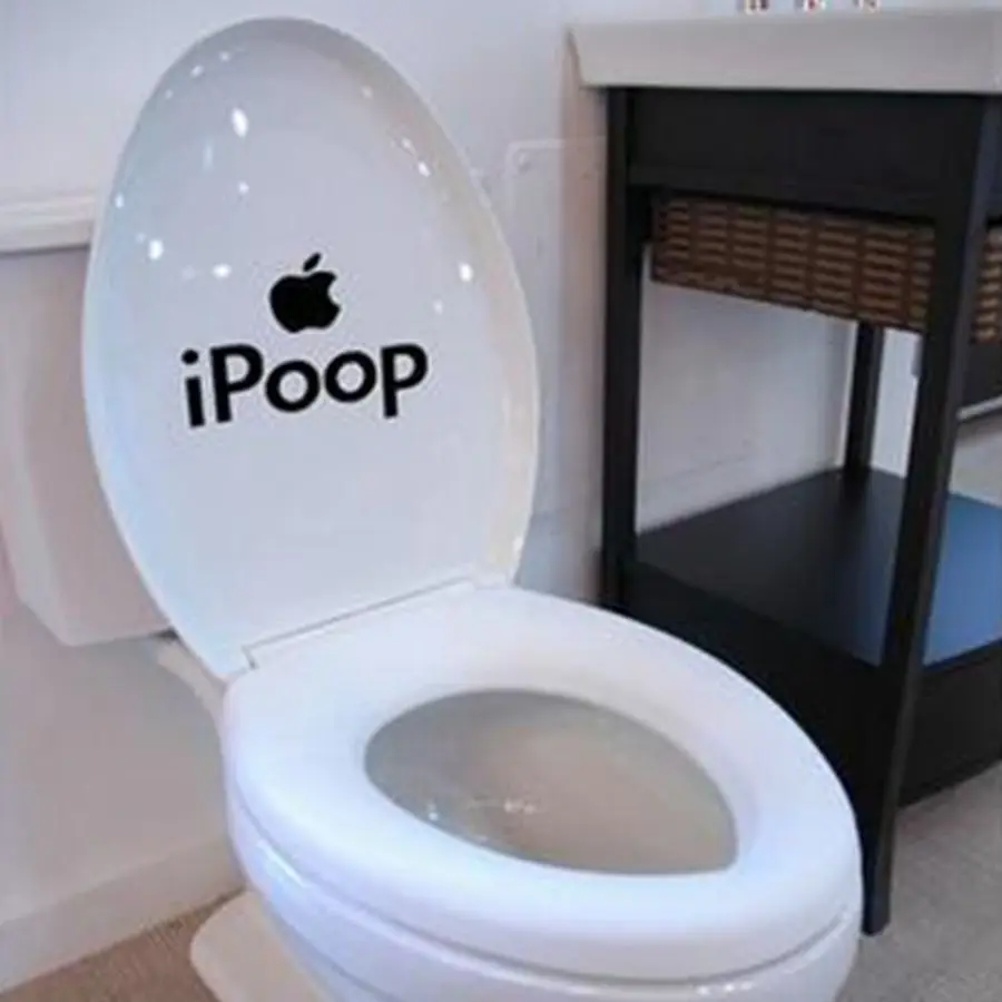 Забавный Туалет DIY Ipoop настенное Искусство Домашняя ванная наклейки домашний