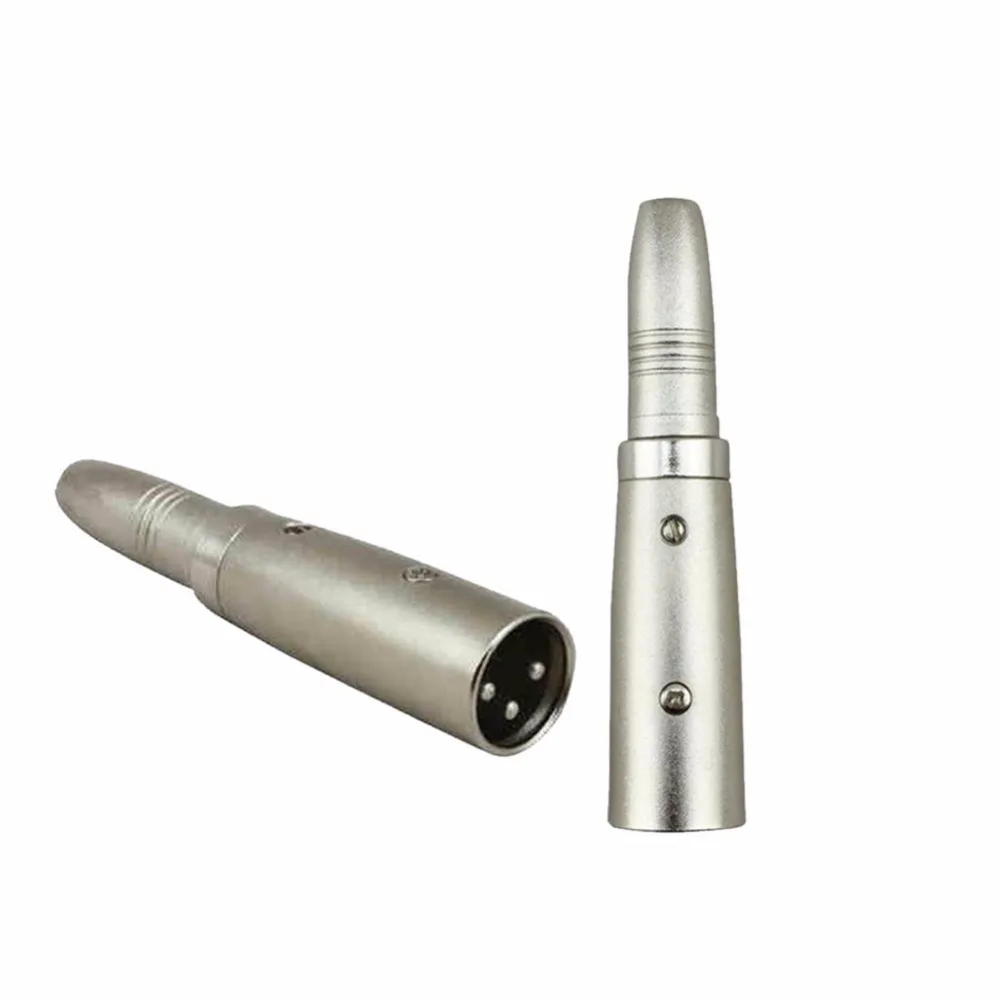 Аудиоадаптер XLR с 3 контактным штекером на 1/4 дюйма 6 35/6 5 мм моно гнездовой