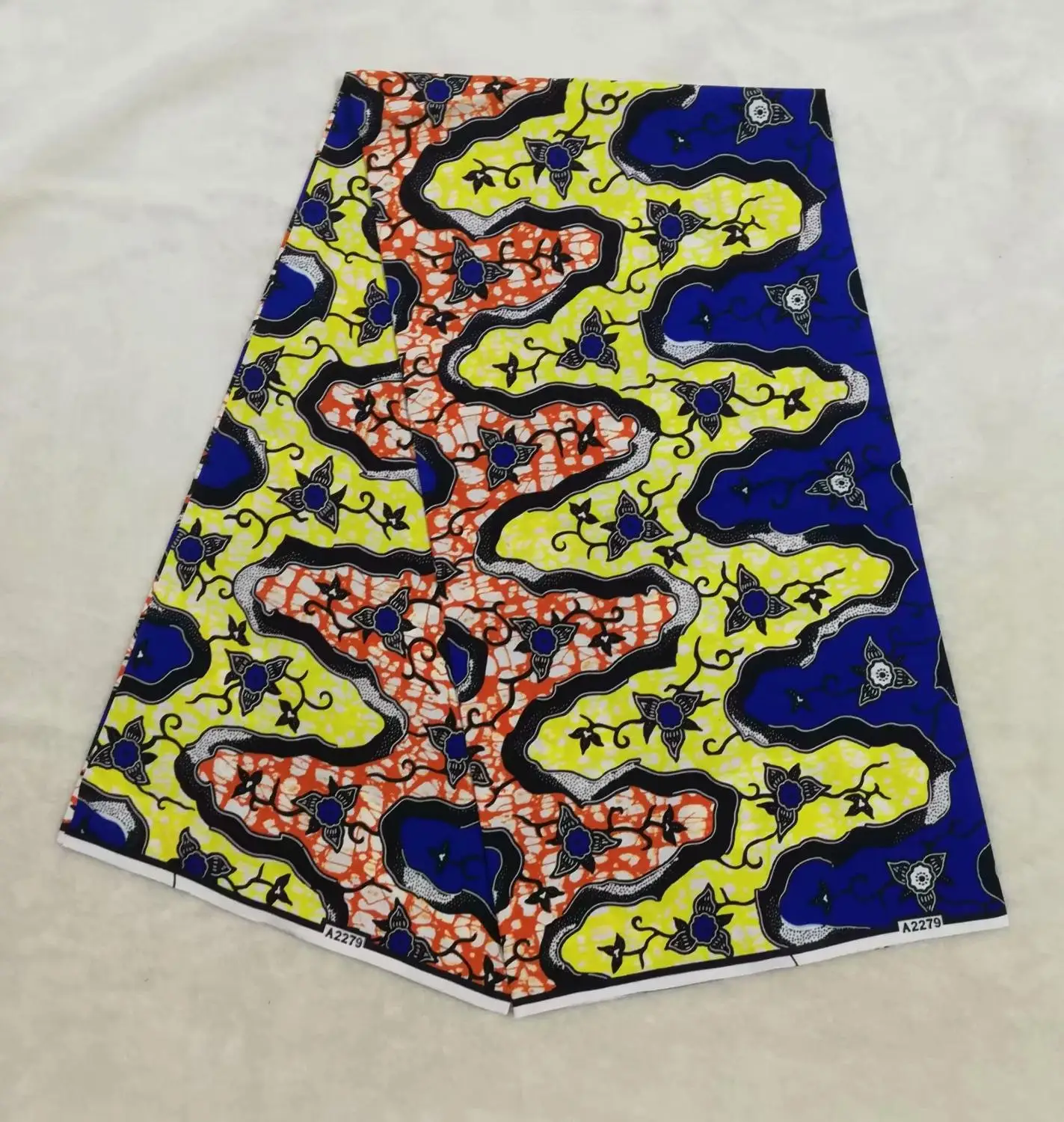 6 ярдов/партия Красивый Королевский синий африканский батик настоящий воск с