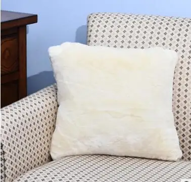 

Модная короткая плюшевая наволочка, однотонная полосатая наволочка, искусственная наволочка для дивана