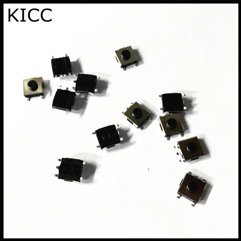 6*6*3.1mm SMD5 Black Push Button Switch 6x6x3.1 Touch micro switch 100Pcs | Обустройство дома