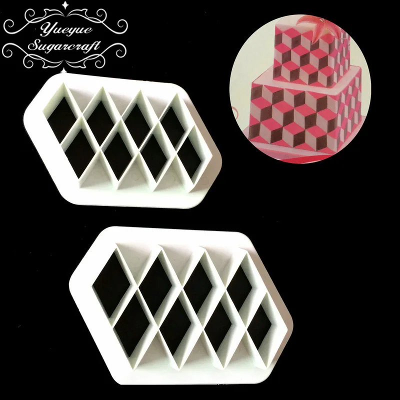 Yueyue Sugarcraft 2 шт Пластиковые помадки резак формы для торта помадка инструменты