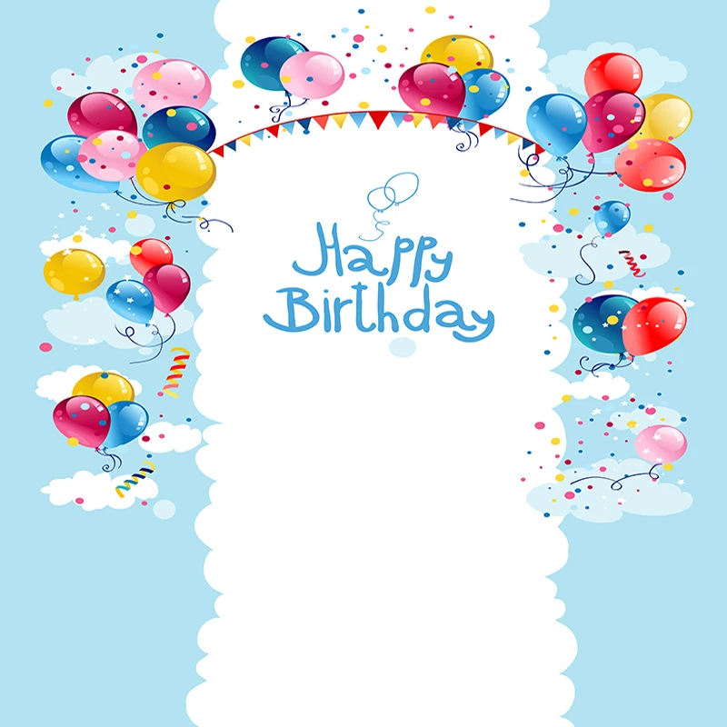 Allenjoy фоны для фотографий День рождения воздушные шары флаги Симпатичные детские