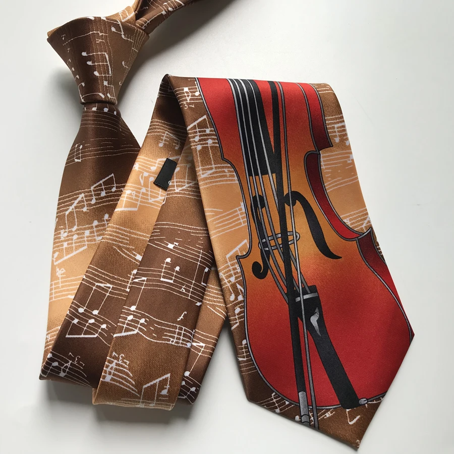 Designer Men Fashion Music Tie Musician Artist Musical Necktie | Аксессуары для одежды