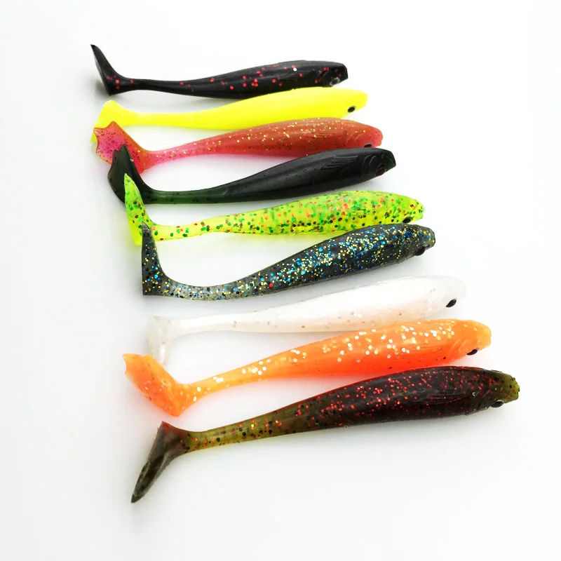 4 шт./лот мягкая личинка с когтями 84 мм блестящая рыболовная приманка