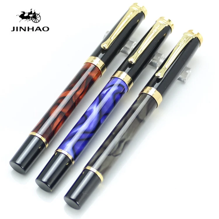 JINHAO 500 королевский синий красный мрамор и золотой 7 видов цветов на выбор M перо