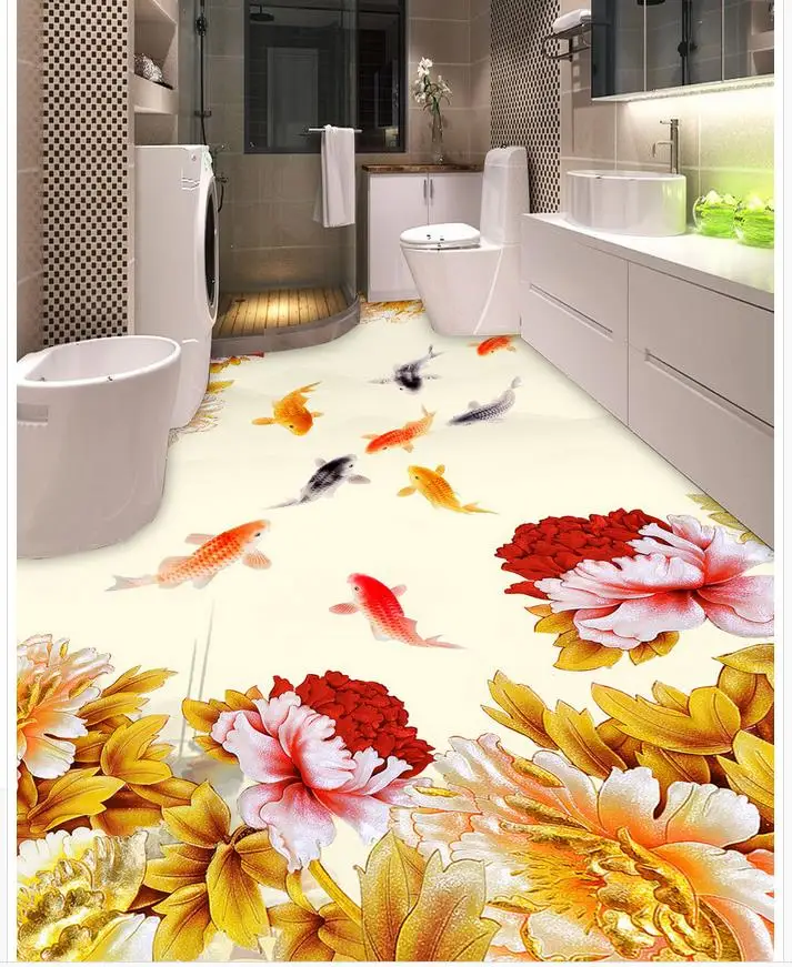 Самоклеящийся 3D Пол для фотографии водонепроницаемый ПВХ пол гостиной|3d wallpaper