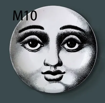 Изысканное Украшение Artesanato Fornasetti Рукоделие украшение керамика Hogar Manualidades Fornasetti тарелка фарфоровые настенные тарелки - Цвет: M