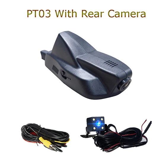 PT03 Tow Camera Lens Jabriel скрытый wifi Автомобильный видеорегистратор для PEUGEOT 2008 Авто 1080P Dash Cam Автомобильная магнитола двойной объектив камера заднего вида - Название цвета: PT03 Tow Camera Lens