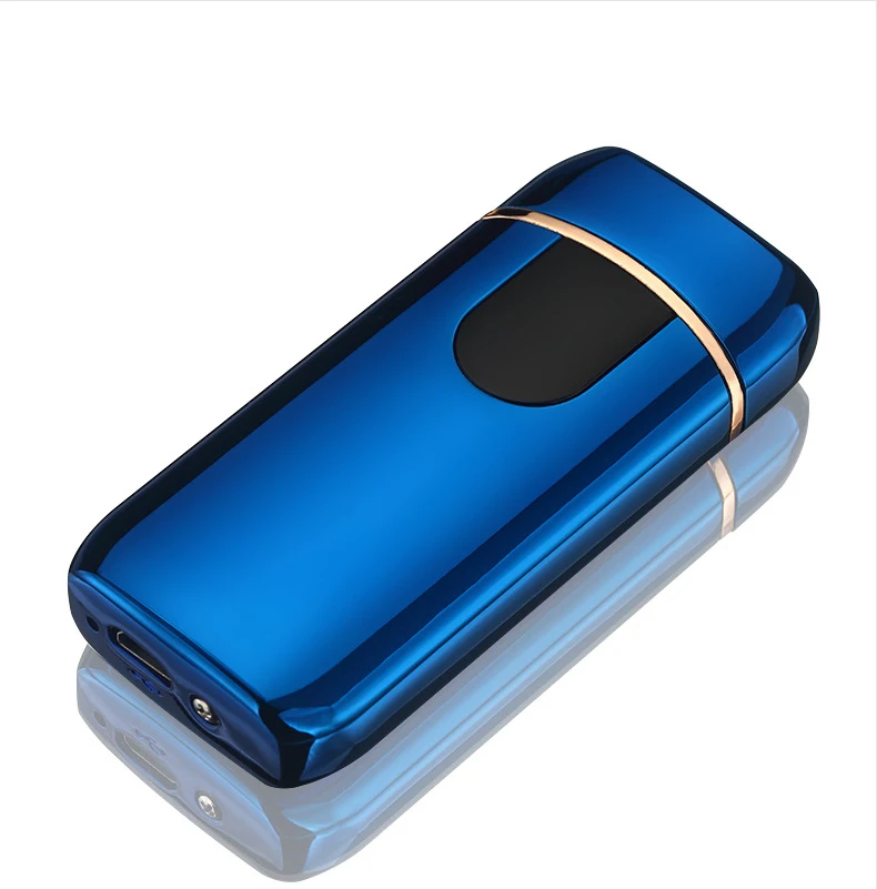 USB Зажигалка плазменная с двойной дугой без лазерного логотипа ветрозащитная