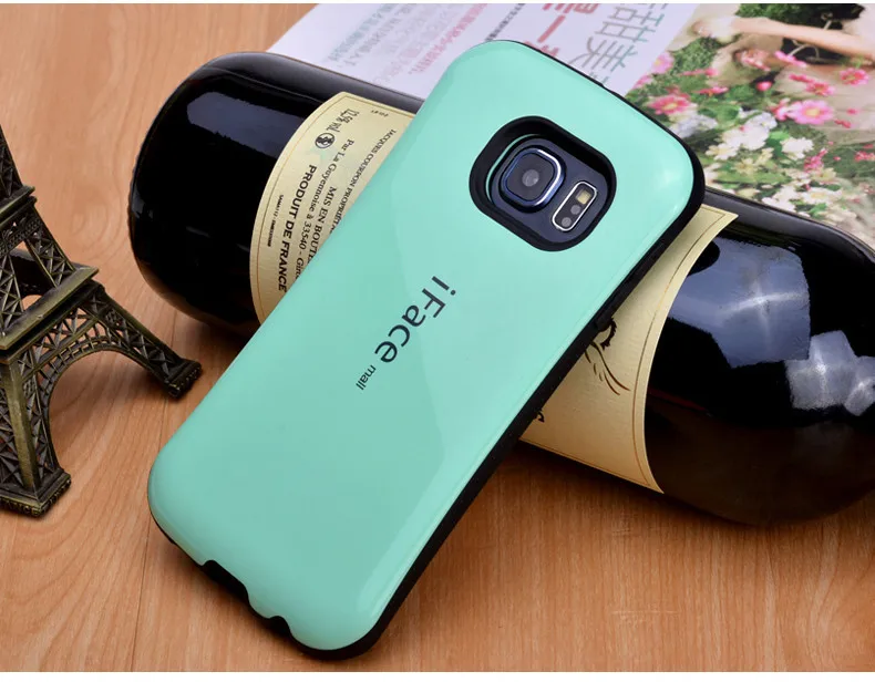 iFace Mall для samsung Galaxy s6 s7 s8 plus S9 plus чехол PC TPU задняя крышка Роскошный глянцевый пластиковый чехол s милый Fundas