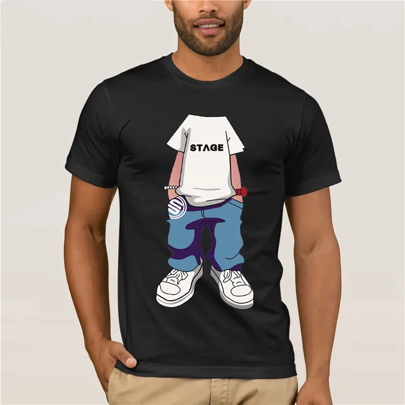 

hot Summer Fashion Men's T Shirt Casual Short Sleeve Funny cartoon headless printing t shirt men Slim Fit Hip Hop Top Tees