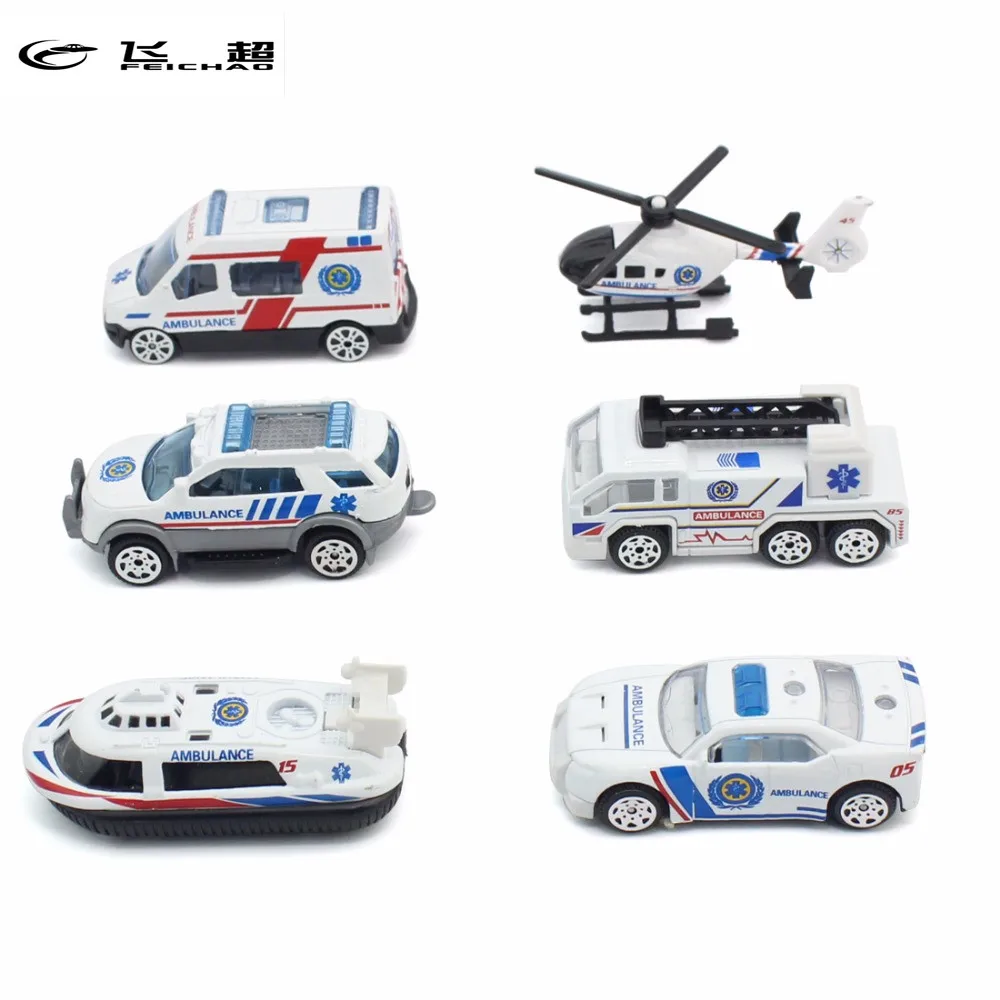 Feichao 6 шт. масштаб 1:64 мини-автомобиль из сплава детская игрушка коллекция литых