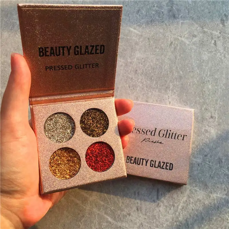 Beauty Glazed блестящая палитра теней для век стойкие водонепроницаемые 4 цвета