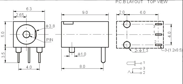 10 шт. DC Power 3Pin разъем питания DC003 иглы 1 3 мм 003 5*1 мм|Соединители| |