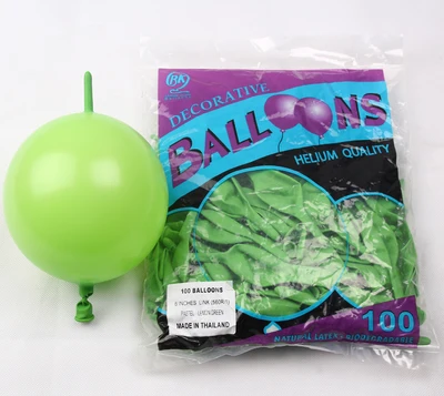 100pcs/lot 6 inch tail anniversary party balloons decoration birthday toys line blobos standard colors | Дом и сад