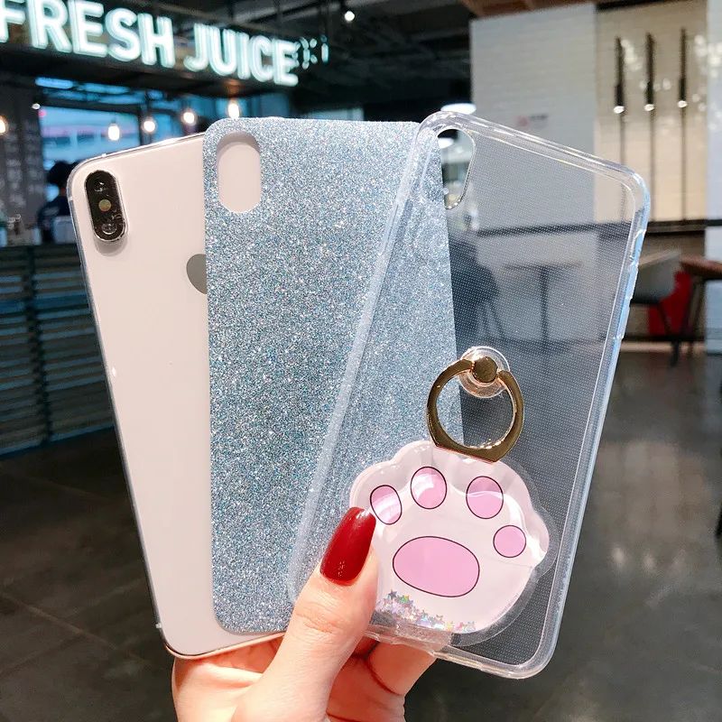 Glitter Ring Cases For Oppo R17 Pro R7 R7S R11S R11 R9 R9S Plus R15 Dream Mirror Quicksand Cover Bumper |