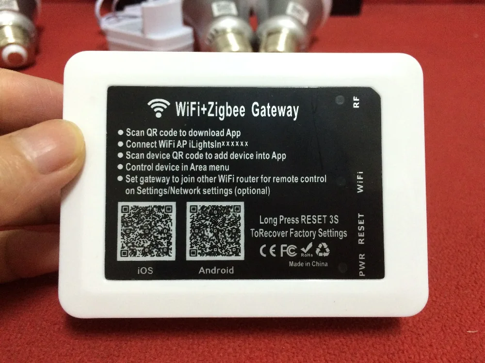 Целый комплект новое решение мудрый жизнь смарт лампа 7 Вт wi-fi управления zigbee