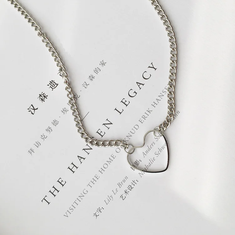 Европа и США панк металл ветер Sexy пустотелый любящее сердце с сердцем