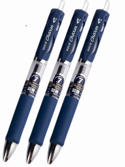 three blue black Ayron 3 шт 0,7 мм креативные Кристальные ручки со стразами канцелярские гелевые ручка-стилус для офиса и школы - Цвет: three blue black