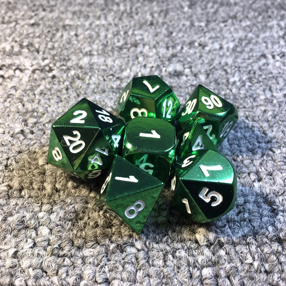 Металлический Набор кубиков настольная игра Опора 7 шт. набор D4 D6 D8 D10 % D12 D20