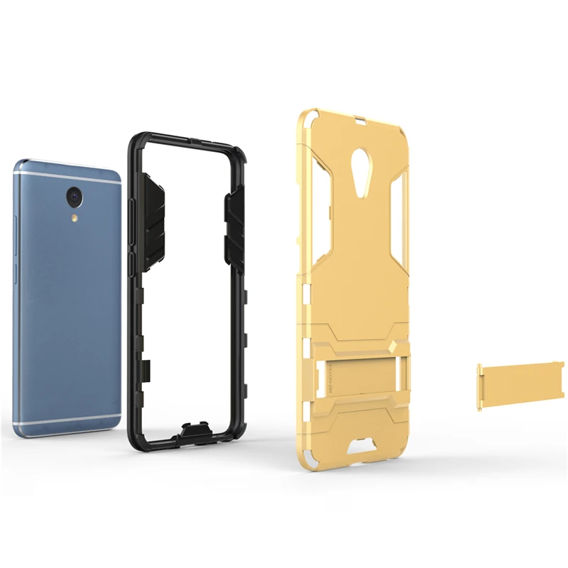 Чехол для Meizu M5 Note Жесткий ПК + Мягкий Силиконовый ТПУ прочный резиновый чехол с