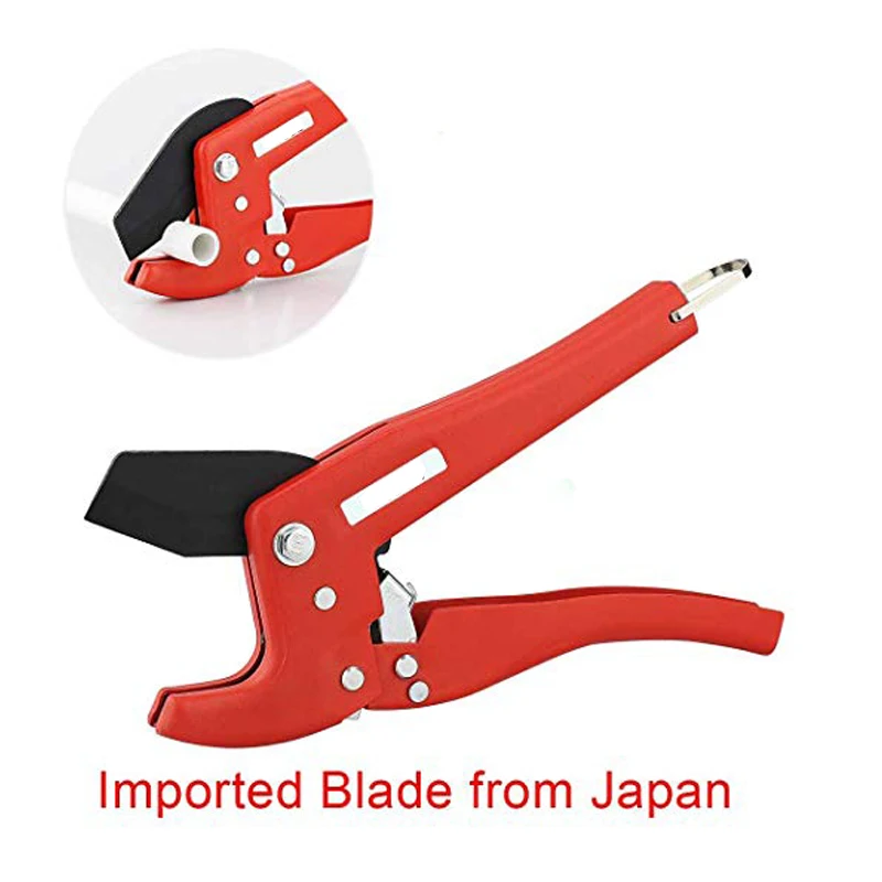 

Pipe and Tube Cutter Ratcheting Hose Cutter One-hand Fast Pipe Cutting Tool with Ratchet Drive for Cutting PEX PVC PPR Pipe
