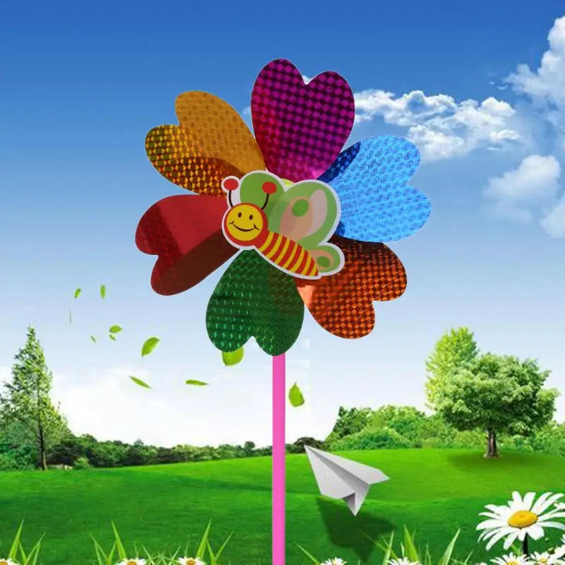 Ветряная мельница с блестками 4 шт. красочные детские игрушки блестящий