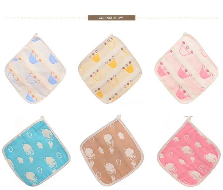 Мягкое детское полотенце 5 шт./лот хлопковый 6 слойный муслиновый детский