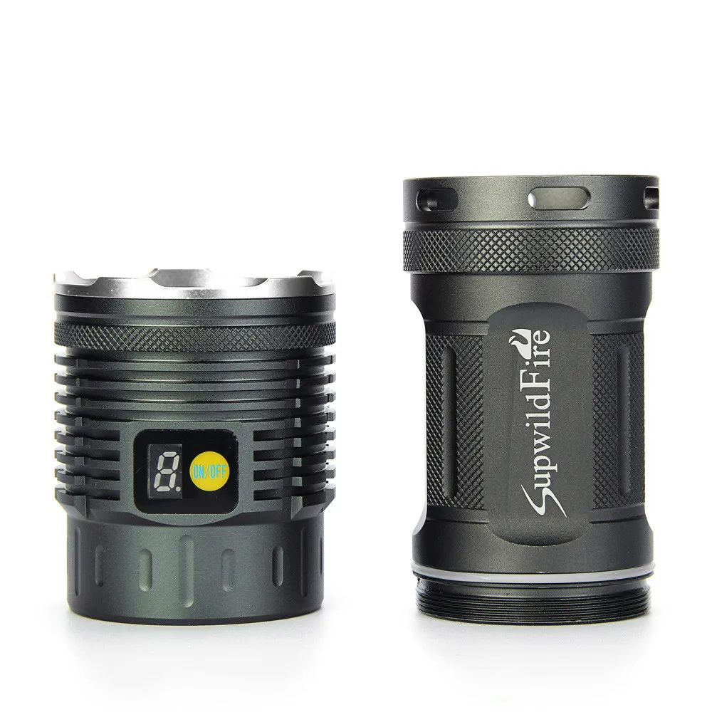 Supwildfire лм 15 x XM-L T6 светодиодный фонарик с питанием и режимом цифровой дисплей для