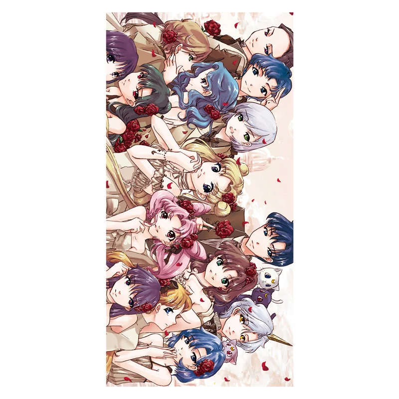 Банные полотенца! Мультяшный аниме Сейлор Мун фон с принтом мягкие сверхтонкие