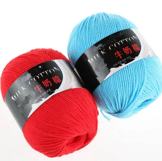 

mylb 10ball=500g Three strands of baby milk yarn cotton crochet thread hand knitting wool line baby children free shipping